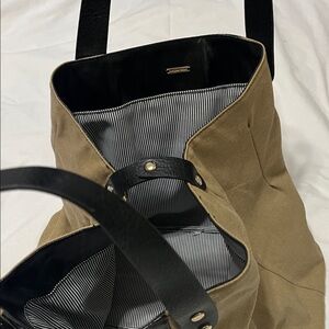 Victoria's Secret Tan and Black tote bag